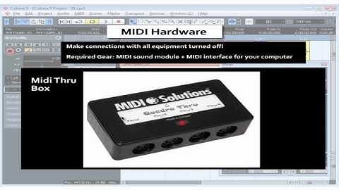 Cubase 5 Tutorial - Lesson 13: MIDI Hardware