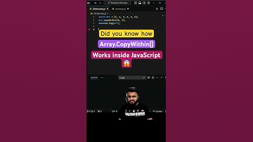 #day74 - Did you know how Array.copyWithin function works inside #javascript ❓#coding #frontend