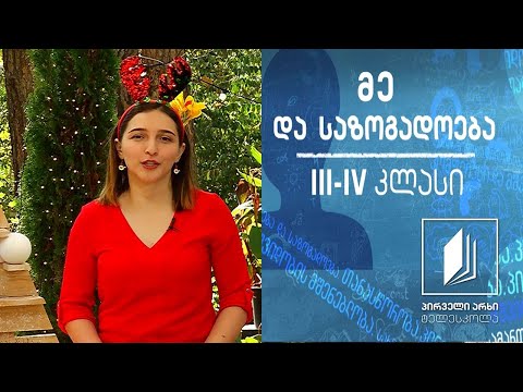 მე და საზოგადოება, III-IV კლასი - საახალწლო #ტელესკოლა