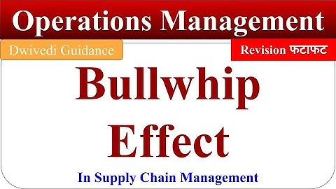 Bullwhip effect in Supply Chain, bullwhip effect in supply chain in hindi, bullwhip effect in scm
