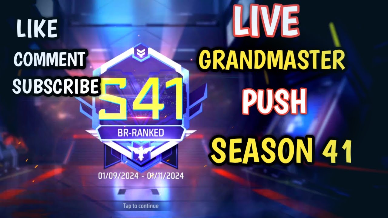 free fire live push to grandmaster top 1 - YouTube