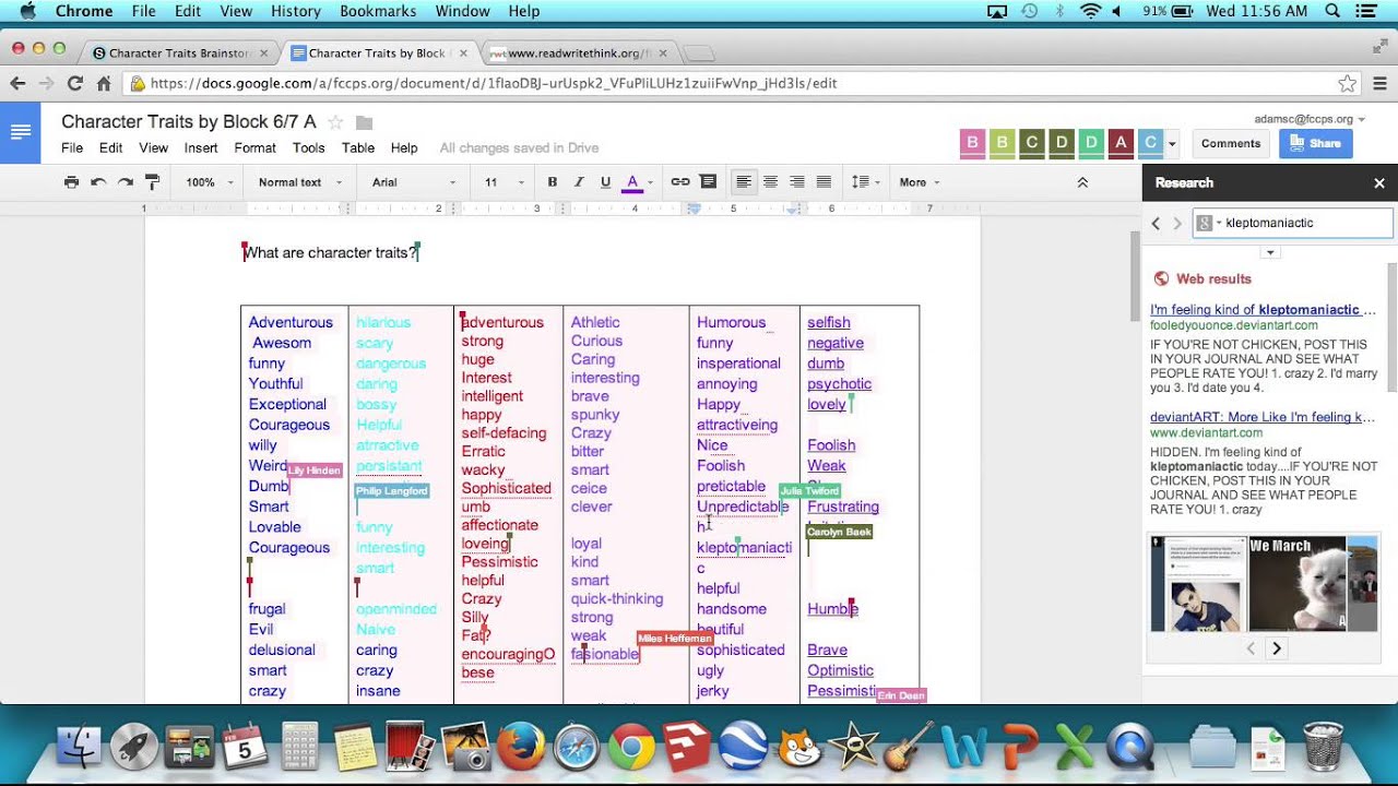 Brainstorm Template Google Docs