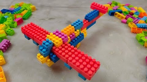 Satisfying DIY Aeroplane ASMR/ building blocks/block game/lego building fun #asmr#buildingblocks