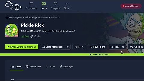 Pickle Rick Walkthrough - THM