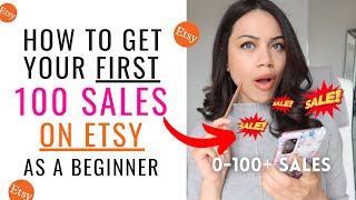 HOW TO MAKE YOUR FIRST 100 SALES ON ETSY | ART PRINTABLES ON ETSY 2023