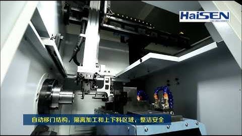Haisen Automatic Gang Type CNC Lathe Machine with Vibrating Plate Feeding System