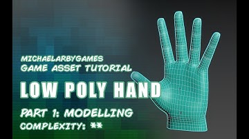 Game Asset Tutorial: Character Modelling - Low Poly Hand (Part 1- Modelling) (3DS Max)