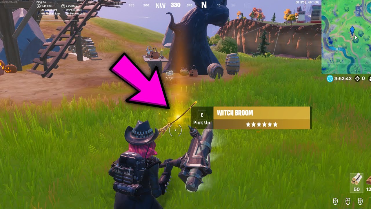 Fortnite Witch Broom Location Fortnite witch broom gameplay YouTube