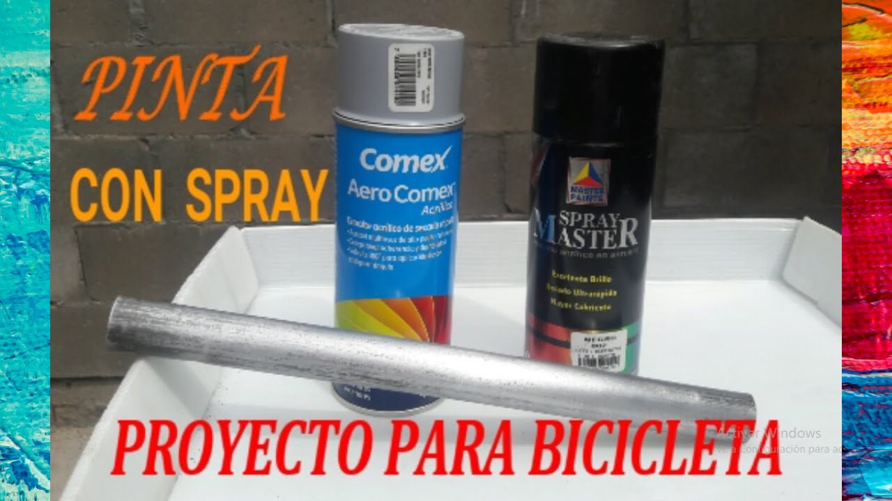 COMO PINTAR CON SPRAY Tutorial. (BICICLETAS) - YouTube