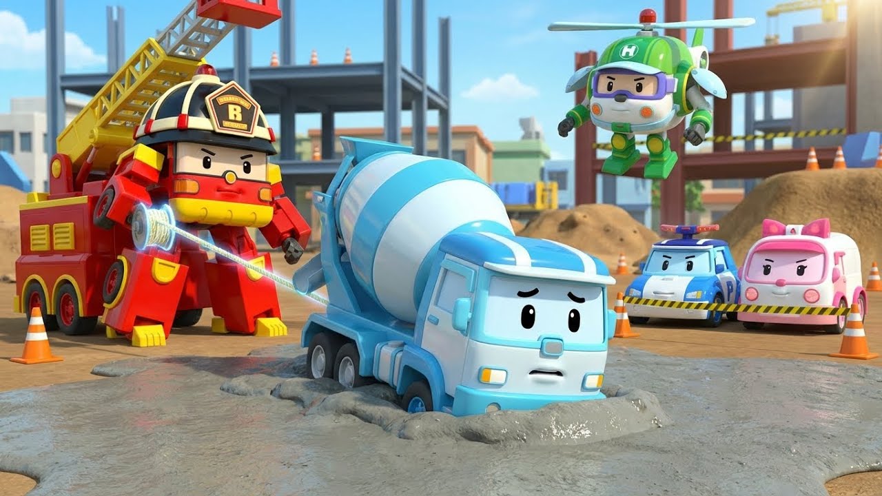 Construction Site Safety│Best Traffic Safety Series 🚔 | Robocar Poli | Kids Cartoons & STEM Learning
