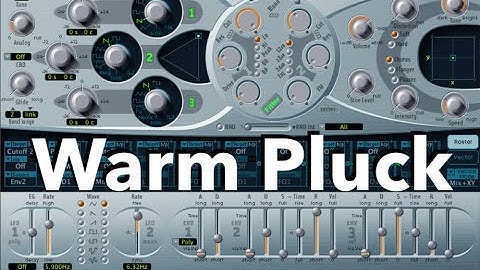 How to make Warm Pluck Synth with ES2 from start to finish - Logic Pro X Tutorial