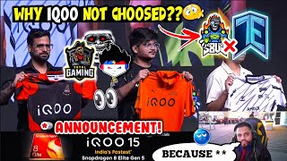 🚨 TG &amp; TSG SPONSOR + JERSEY REVEALED 🔥🔥🥵 | SID Bhai Reply on why IQOO not Choose S8UL ELITE 🤯🤯