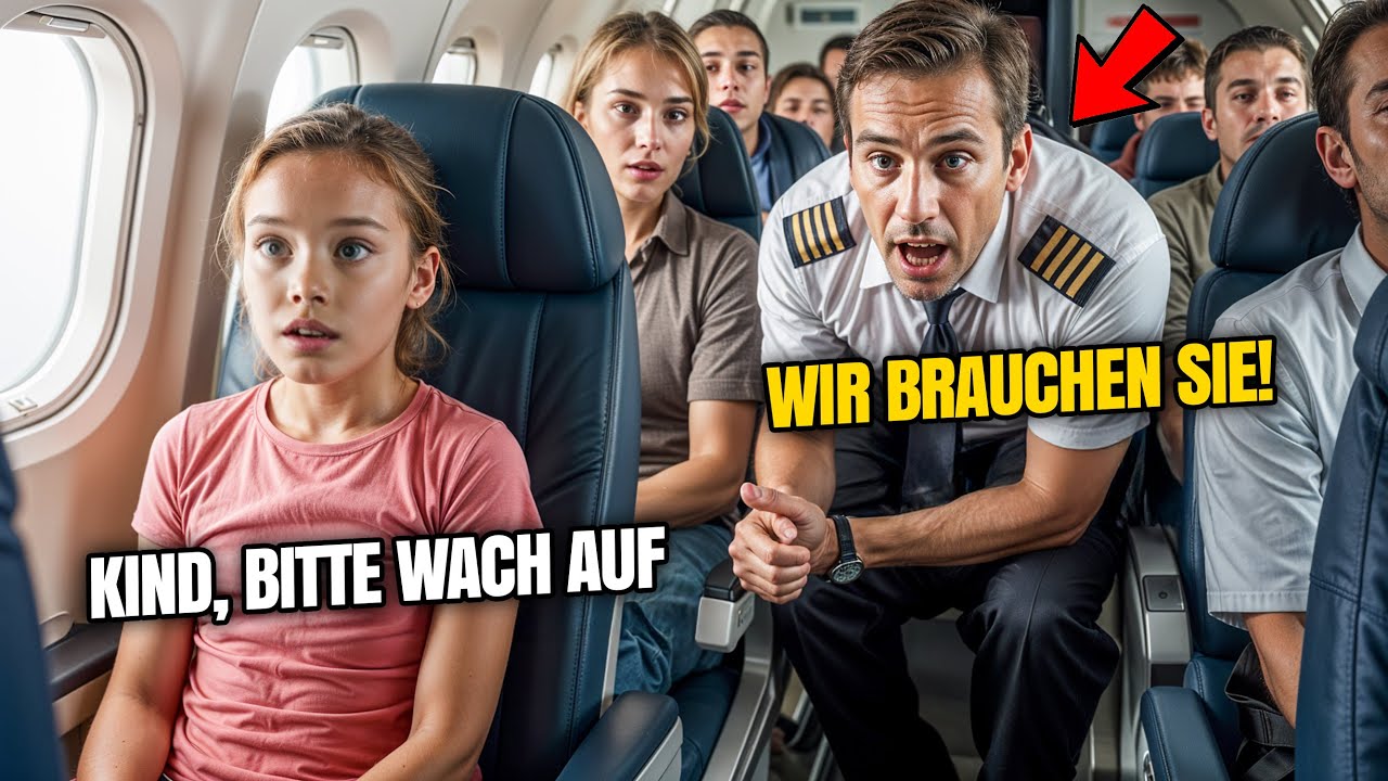 Ein 11-jähriges Mädchen schlief im Flugzeug – bis der Kapitän fragte: ‚Ist ein Kampfpilot an Bord?‘