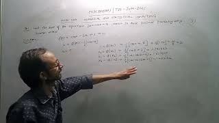 IGNOU MCA MCSE-004 | June 2021 | Find Root of 2x = cos(x) + 3 | Iteration Method (3 Decimal Places)