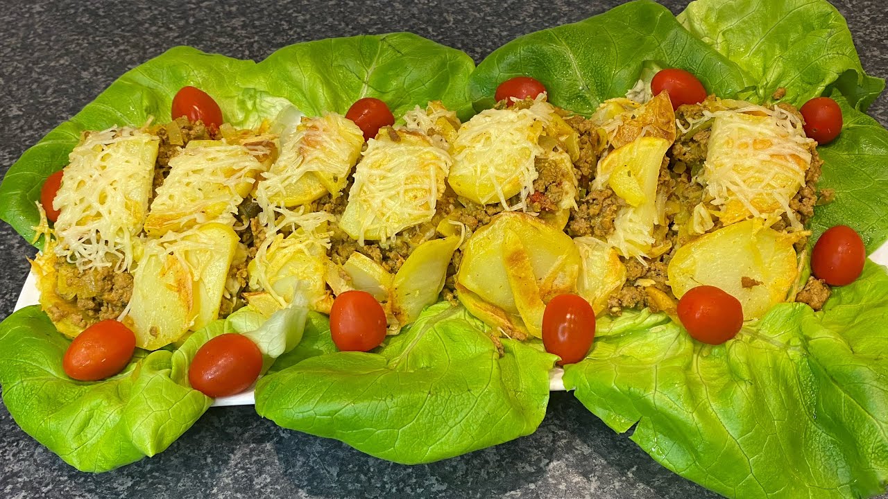 Recette facile de pomme de terre et viande hachée😋