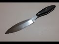 Заточка ножа с клинком Vanadis 10