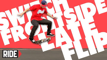 Sewa Kroetkov Skateboarding in Slow Motion - Switch Frontside Late Flip