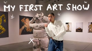 MY FIRST ART SHOW EVER ⭐ the ULTIMATE studio vlog