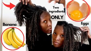 Banana Egg Mask for Hair growth| Split ends, Dandruff, Frizz, Shine &amp; Hair elasticity