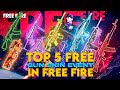 TOP 5 FREE GUN SKIN EVENTS IN FREE FIRE || FREE GUN SKIN EVENTS FREE FIRE || #gamingwithpatel