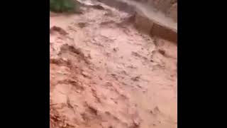 فيضانات عارمة بإقليم ازيلال Azilal Morocco