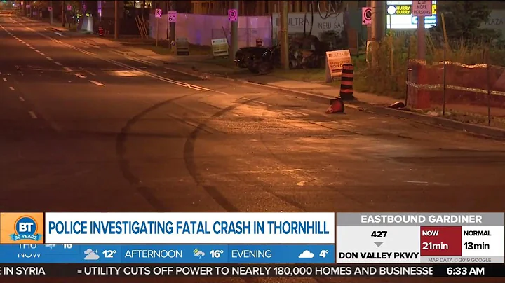1 dead after fiery crash in Thornhill
