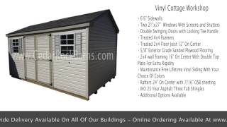 Vinyl Cottage Workshop Portable Sheds