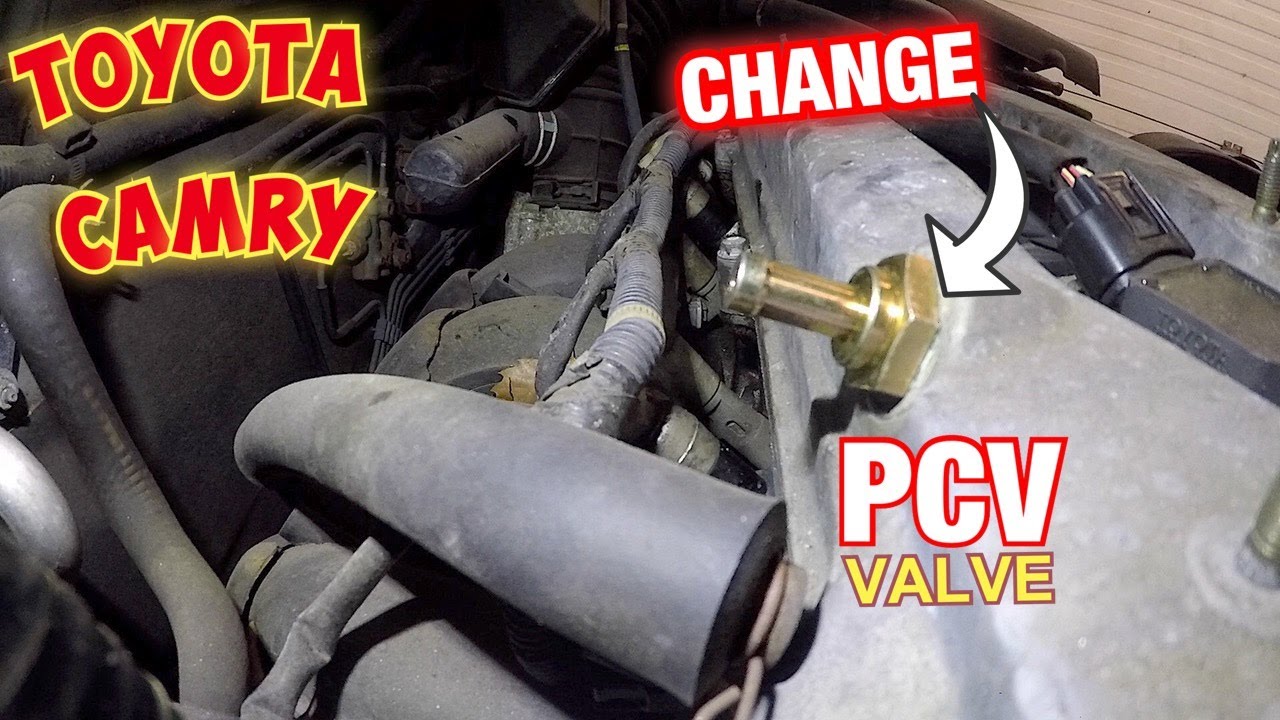 Important PCV valve on Toyota Camry, Change it every 30K miles - YouTube