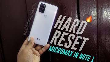 Micromax In Note 1 & In 1 : Hard Reset - Stock Android