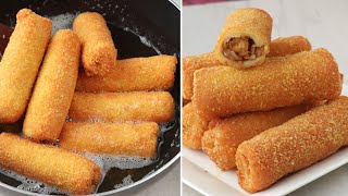 চিকেন রোল রেসিপি, টিফিনে বাচ্চারা এই রোল খেয়ে চমকে যাবে। Chicken Roll Recipe | Tiffin Recipe | Roll screenshot 5