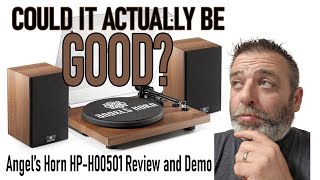 Angel's Horn Turntable Review - Could This Actually Be a GOOD New Vinyl Record Player for a Newbie?