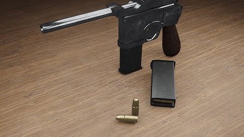 Creating a Mauser C96 | Blender Timelapse | Blender 3.5