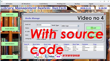 Java Library management system - step by step complete tutorial with source code #04