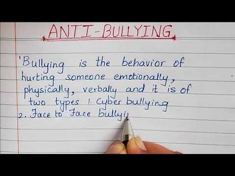 essay on anti bullying