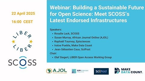 Building a Sustainable Future for Open Science