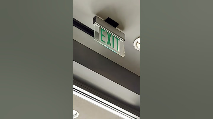 Exit sign transparent fail #1