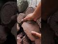 cr,asasmr red dirt crumbling asmr satisfying asmr pure cement #crunchycrumbles