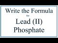 Lead(II) Phosphate and Ionic Compounds