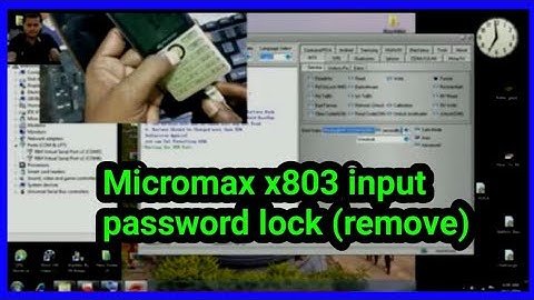 Micromax x803 input password lock (remove)