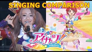 アイカツ! Aikatsu! Singing Comparison