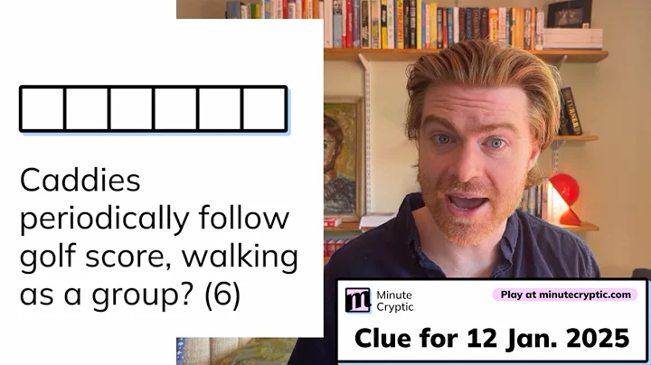 Minute Cryptic Clue 201 - 12 Jan 25: Caddies periodically follow golf score, walking as a group? (6)