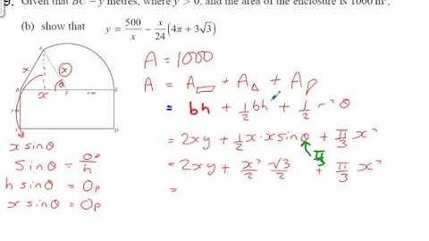 C2 Edexcel May 2016 Q9b