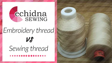 What is the difference between embroidery thread and regular thread?