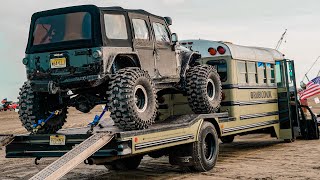 The Ultimate Toy Hauler Ep 1 | Jeeper Converts School Bus Into Camper Toy Hauler with @JeepLikeLuna