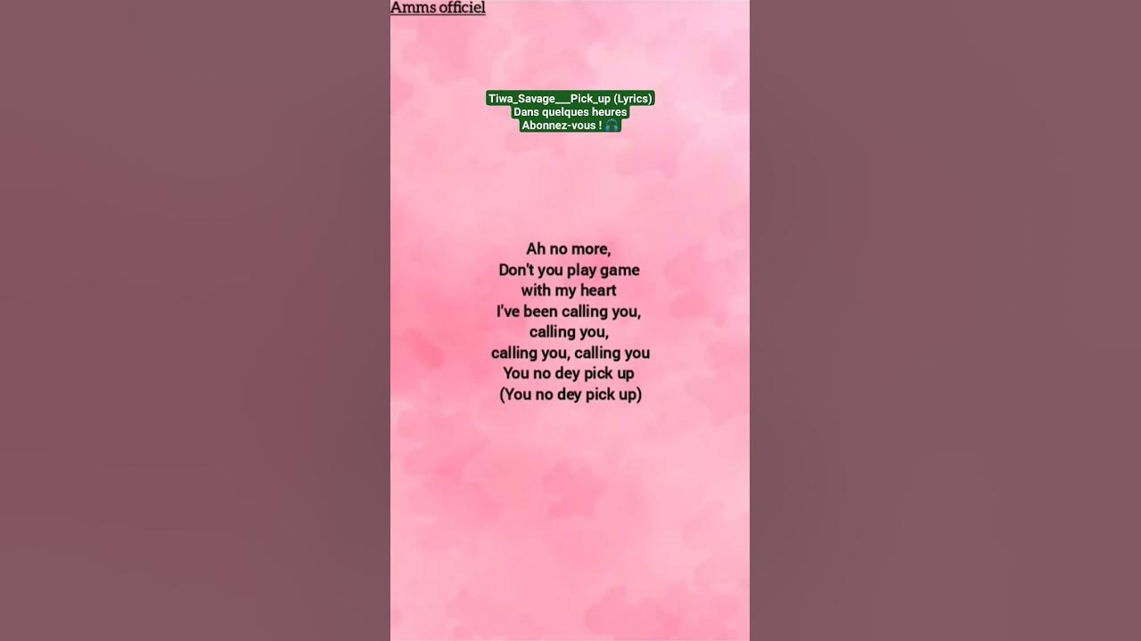 @Tiwa-Savage___Pick_up (Lyrics) - YouTube