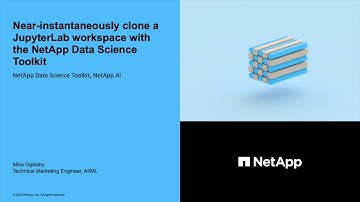 Clone a JupyterLab Workspace with the NetApp Data Science Toolkit