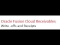 Oracle Cloud Receivables : Write off