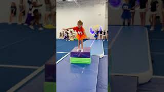 Front tuck onto the cheese wedge! #challenge #cheer