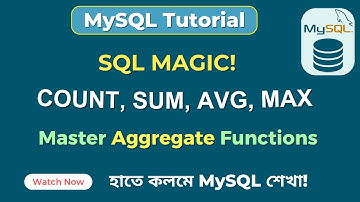 MySQL COUNT, SUM, AVG, MIN, MAX Tutorial | Complete Guide to SQL Aggregate Functions | SoftAll