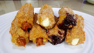 CHURROS RELLENOS - SUPER FÁCILES DE HACER | Cocinando con Goyito